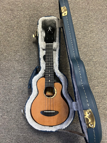 aNueNue US-214 Cedar Bird Soprano Ukulele w/Case - Solid Cedar/Rosewood