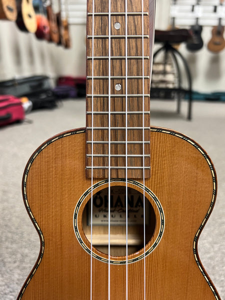 OHANA SK-50WG Soprano Ukulele - Solid Cedar/Willow Wood