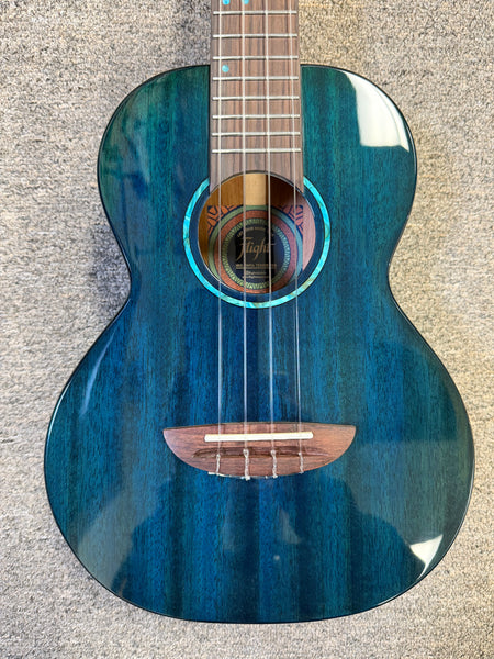 Flight TDB Iris Tinta Tenor Ukulele w/Case - Transparent Blue