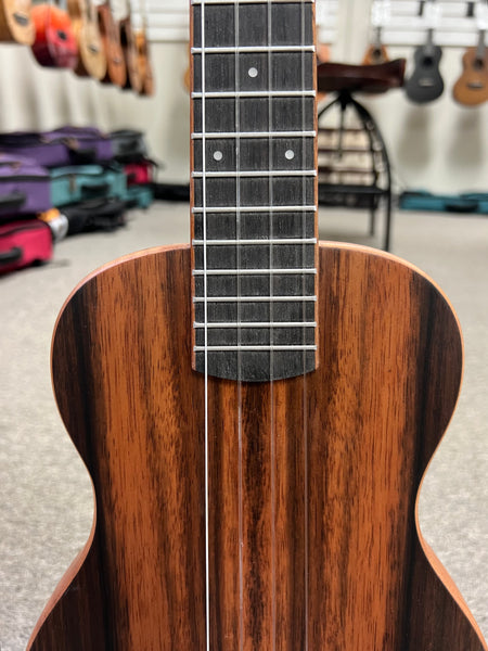 KALA KA-SB-EBY-T Solid Body Striped Ebony Tenor Ukulele w/Case
