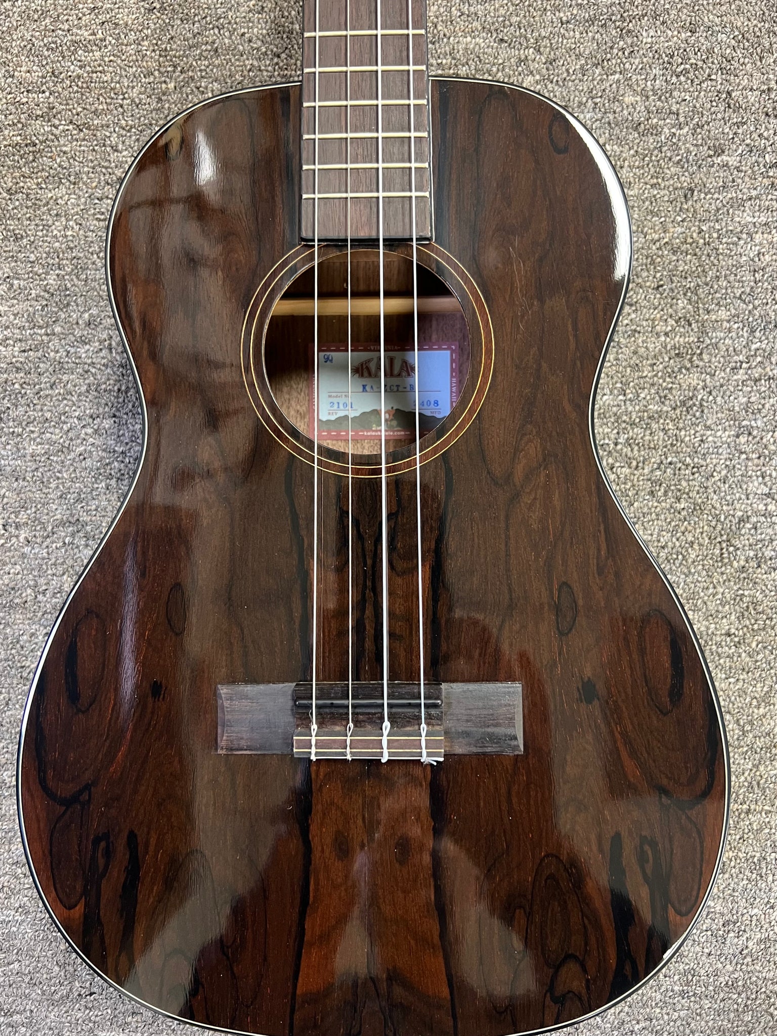 KALA KA-ZCT-B Ziricote Baritone Ukulele