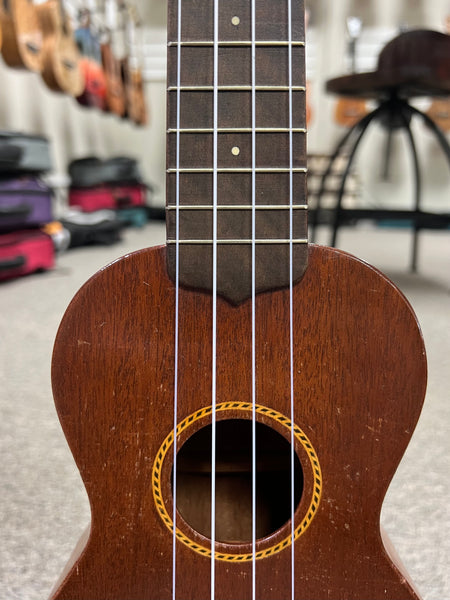 Vintage Gibson Solid Mahogany Soprano Ukulele w/Case Late 20's/Early30's - Pre-Loved