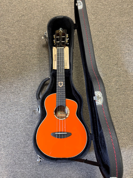 aNueNue LOUT Orange Lion Solid Cedar/Koa Tenor Ukulele w/Case - Pre Loved