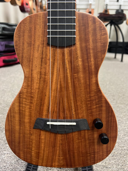 KALA KA-SB-ACA-T Solid Body Acacia Tenor Ukulele w/Case