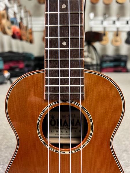 OHANA SK-50G Soprano Ukulele - Solid Cedar/Solid Rosewood