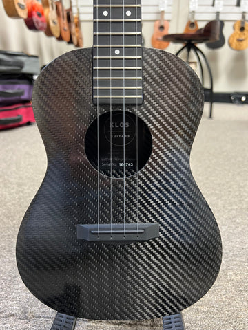 Klos Full Carbon Fiber Concert Ukulele w/Case - Travel Uke