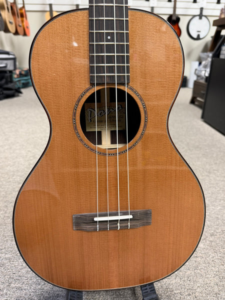 PONO ULN4-4 Nylon String Solid Cedar/Rosewood Large Body Baritone Ukulele w/Case