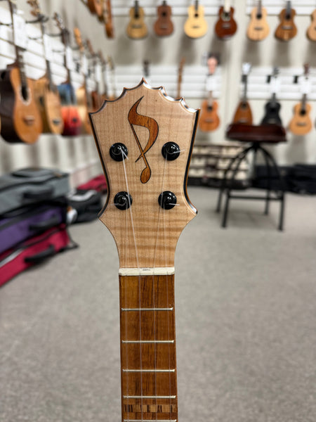 KoAloha Pops Made Custom Solid Koa Sceptre Tenor Ukulele w/Case - Made in Hawaii