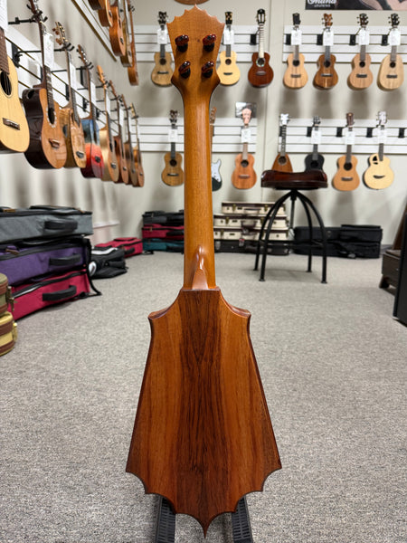 KoAloha Pops Made Custom Solid Koa Sceptre Tenor Ukulele w/Case - Made in Hawaii