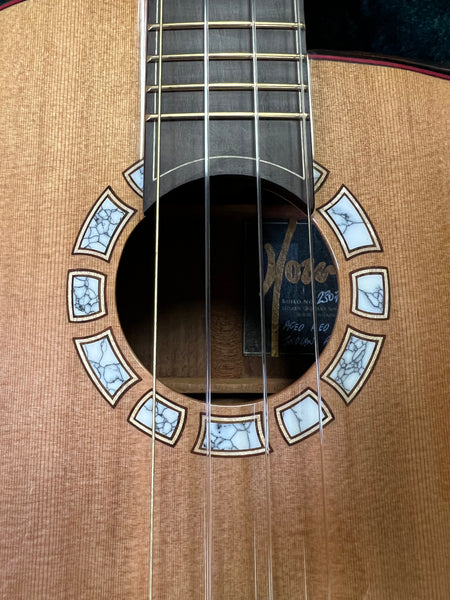 Hozen Green Label Custom Tenor Ukulele w/Case #2 - Solid Red Cedar/Indian Rosewood