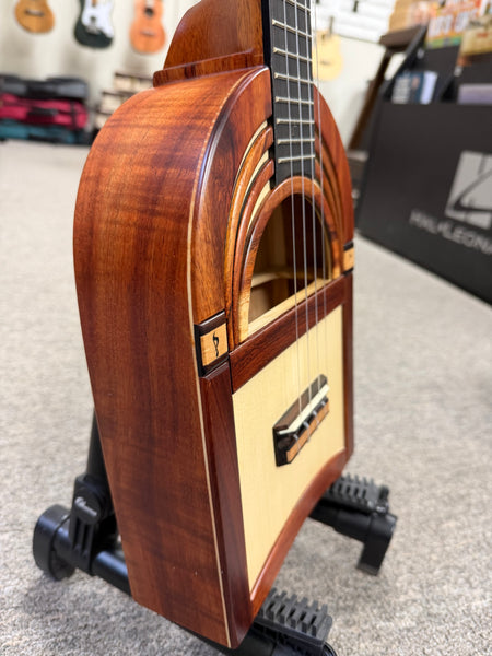 KoAloha Pops Made Custom Koa Juke-A-Lele Tenor Ukulele w/Case - Made in Hawaii