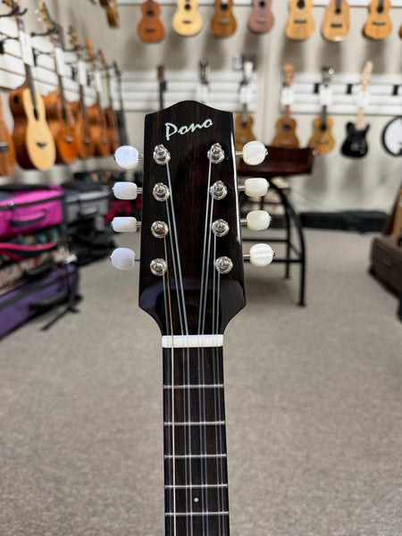PONO MGTD-8 Solid Mango 8 String Tenor Deluxe Ukulele