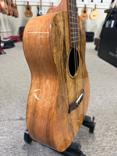 Makaio MSMBXS-10 Large Body Steel String Spalted Mango Baritone Ukulele w/Case