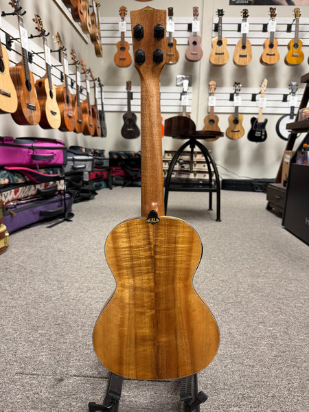 KALA KA-SSKTU-T Solid Spruce/Koa Travel Tenor Electric Ukulele w/Case - Thin Body Uke