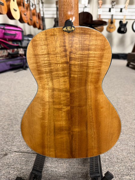 KALA KA-SSKTU-T Solid Spruce/Koa Travel Tenor Electric Ukulele w/Case - Thin Body Uke