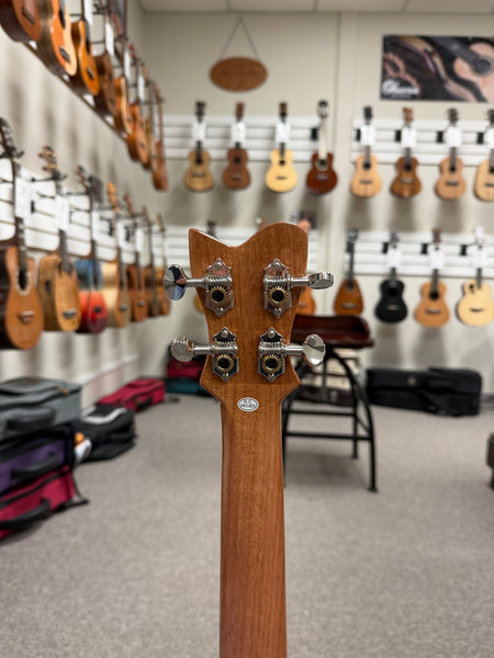 Makaio MSMBXS-10E Large Body Steel String Spalted Mango Electric Baritone Ukulele w/Case