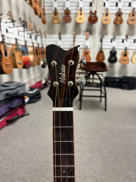 Makaio MKBXS-10 Large Body Steel String Koa Baritone Ukulele w/Case