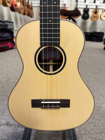 KALA KA-ASZCT-ST Solid Spruce/Ziricote Tenor XL Ukulele - Super Tenor