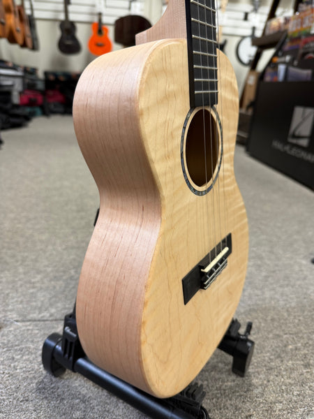 KALA KA-WF-AFM-T Solid Flame Maple Tenor Ukulele w/Case - Waterfall Series