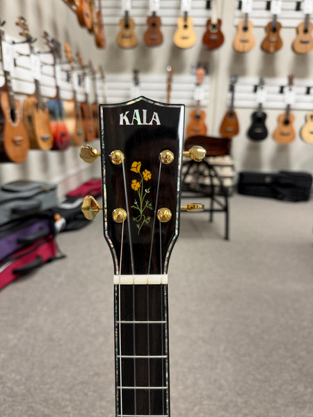 KALA KA-20th KOA-B Solid Koa/Mahogany Baritone Ukulele w/Case - B-Stock - 20th Anniversary Limited Edition