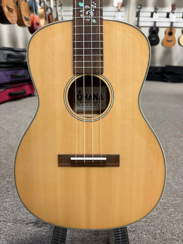 Ohana BKT-70G Tenor Ukulele with Baritone Body - Solid Spruce/Mahogany