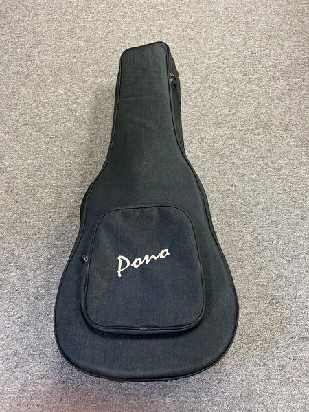 Pono BN4-1 Solid Cedar/Acacia Large Body Baritone Nui Ukulele w/Case