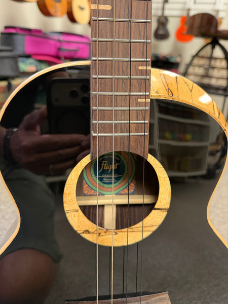 Flight 4SB Four String Boy Baritone Ukulele w/Case - B Stock