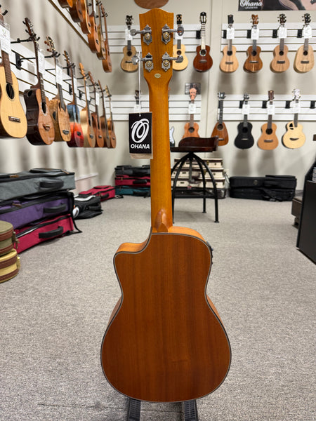 Ohana BK-35CE Solid Mahogany Electric Baritone Ukulele - Cutaway/Electric