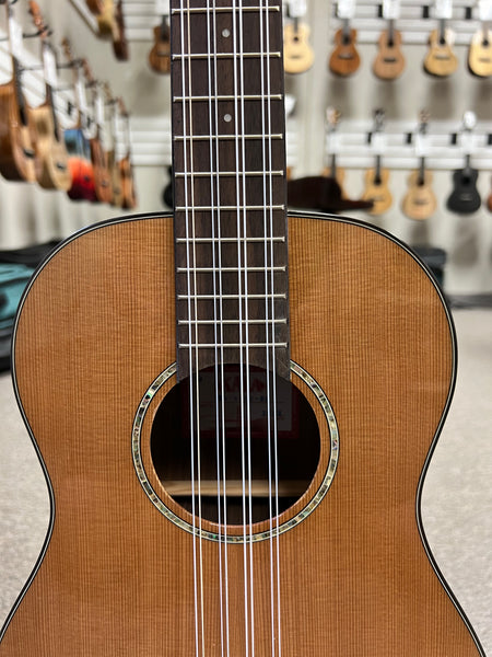 KALA KA-SCAC-B8 Solid Cedar Top/Acacia 8 String Baritone Ukulele