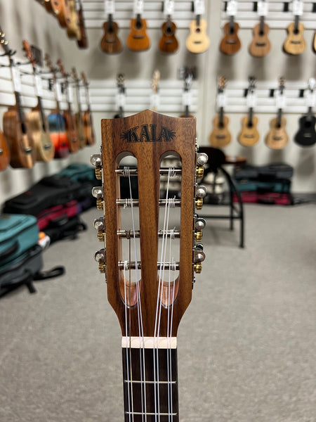 KALA KA-SCAC-B8 Solid Cedar Top/Acacia 8 String Baritone Ukulele