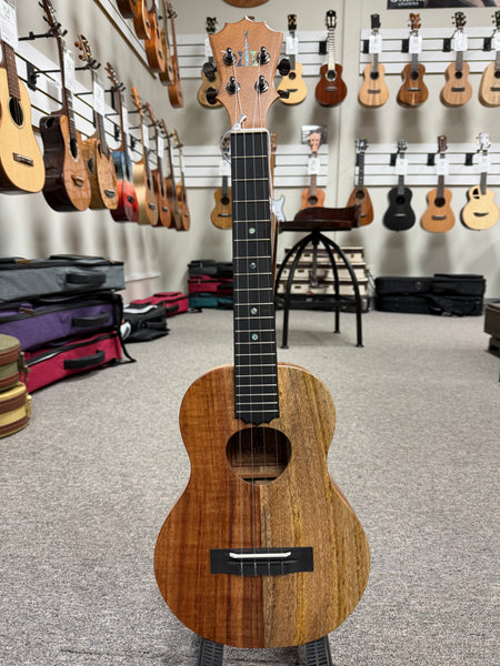 KoAloha KTNP-10 Solid Koa/Mango Naupaka Tenor Ukulele w/Case #2 - Pikake Finish