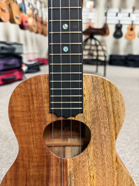 KoAloha KTNP-10 Solid Koa/Mango Naupaka Tenor Ukulele w/Case #2 - Pikake Finish