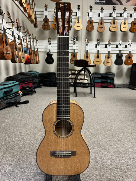 PONO MGBD-6 Solid Mango Deluxe 6-String Guitalele w/Case - Guitarlele - Ukulele