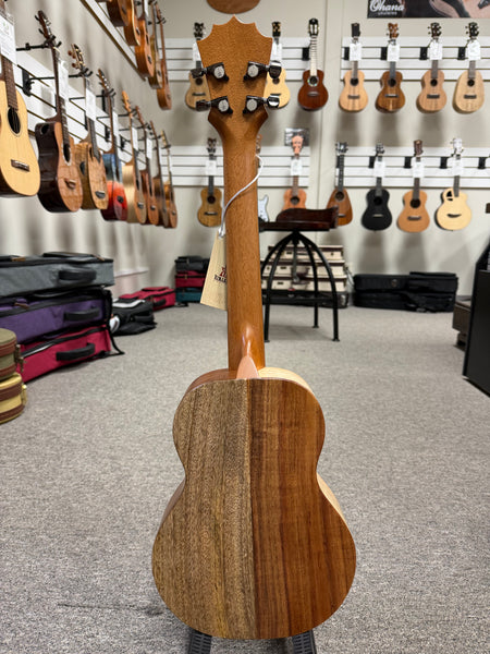 KoAloha KTNP-10 Solid Koa/Mango Naupaka Tenor Ukulele w/Case #2 - Pikake Finish