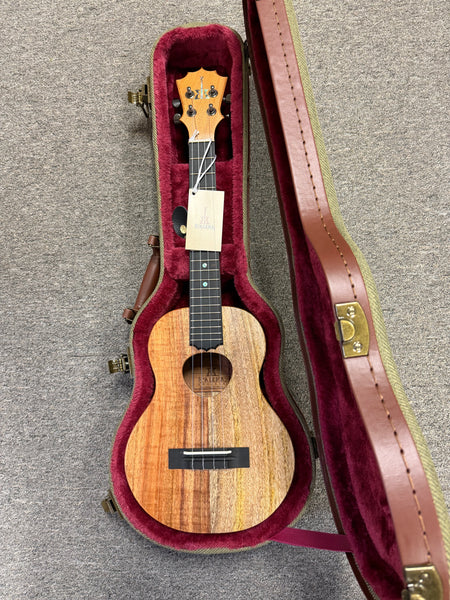 KoAloha KTNP-10 Solid Koa/Mango Naupaka Tenor Ukulele w/Case #2 - Pikake Finish