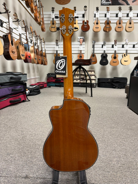 Ohana TK-35GCE Solid Mahogany Electric Tenor Ukulele