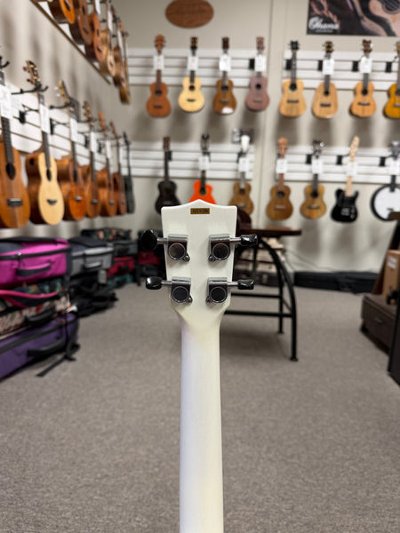 KALA KA-JTE-MTW Metallic White Archtop Electric Tenor Ukulele - Pre Loved
