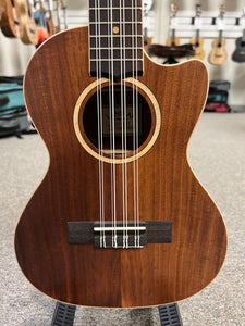 Lanikai ACST-8CET Acacia 8 String Tenor Ukulele w/Case - Solid Top - Cutaway/Fishman Pickup