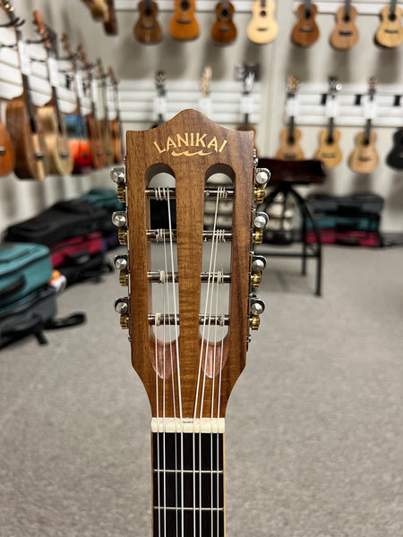 Lanikai ACST-8CET Acacia 8 String Tenor Ukulele w/Case - Solid Top - Cutaway/Fishman Pickup