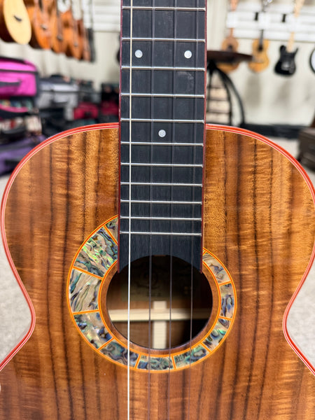 SNAIL S-60B Solid Acacia Baritone Ukulele w/Case #2 - Comfort Armrest