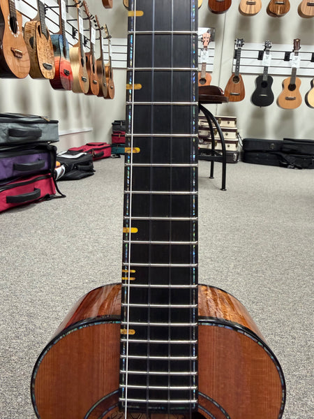 Cornerstone Custom Solid Redwood/Quilted Sapele Tenor Ukulele w/Case  #133