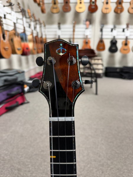 Cornerstone Custom Solid Redwood/Quilted Sapele Tenor Ukulele w/Case  #133