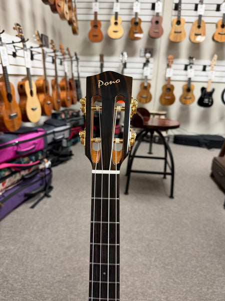 Pono BN4-1 Solid Cedar/Acacia Large Body Baritone Nui Ukulele w/Case