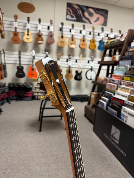 Pono BN4-1 Solid Cedar/Acacia Large Body Baritone Nui Ukulele w/Case