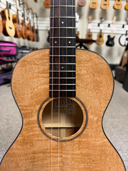 PONO UL4-3 Solid Mango Large Body Steel String Baritone Ukulele w/Case