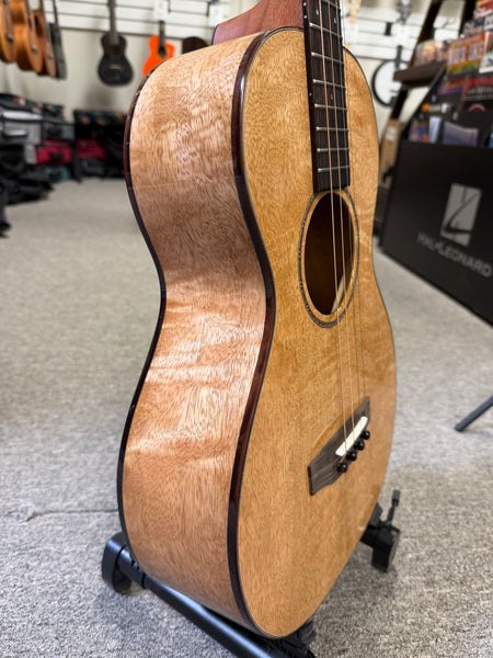 PONO UL4-3 Solid Mango Large Body Steel String Baritone Ukulele w/Case