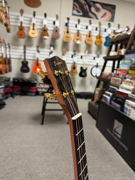 PONO UL4-3 Solid Mango Large Body Steel String Baritone Ukulele w/Case