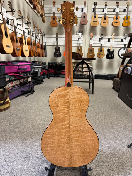 PONO UL4-3 Solid Mango Large Body Steel String Baritone Ukulele w/Case