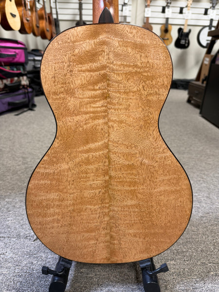 PONO UL4-3 Solid Mango Large Body Steel String Baritone Ukulele w/Case