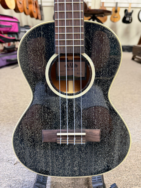 KALA KA-SDH-T Solid Salt and Pepper Doghair Mahogany Tenor Ukulele w/Case
